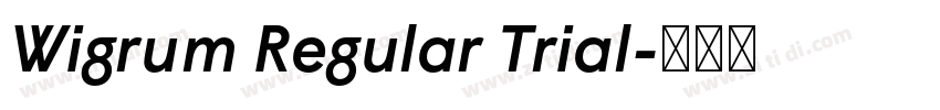Wigrum Regular Trial字体转换
